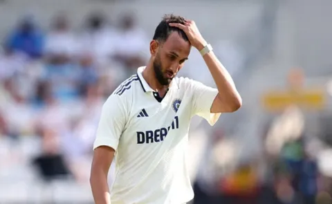 Prasidh Krishna becomes worst pacer in history of Test cricket
