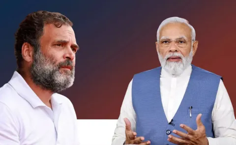 Trump Tariffs Rahul Gandhis Meekly bow dig at PM Modi