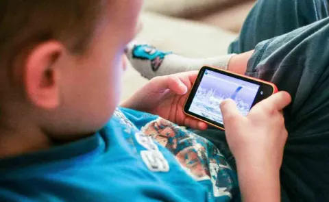 Child Addicted to Smart Phones and Internet