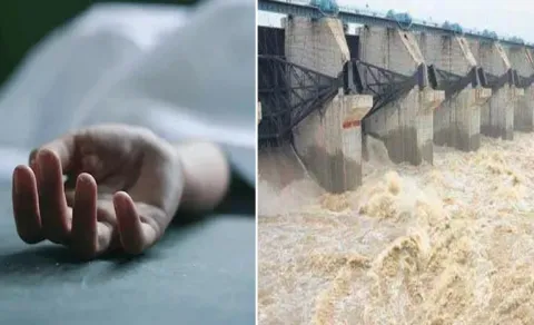 Private School Director Jumps Into Vijayawada Prakasam Barrage