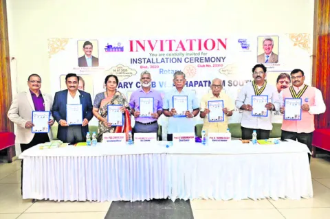 రోటరీ క్లబ్‌ సౌత్‌ ప్రెసిడెంట్‌గా శివకుమార్‌రెడ్డి 