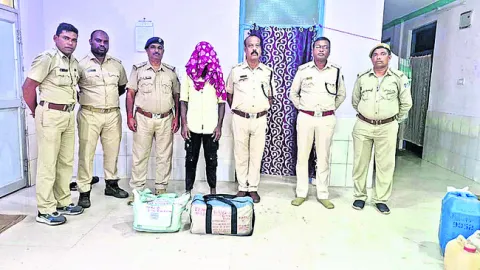 17 కిలోల గంజాయి స్వాధీనం