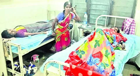 వేపలపర్తిలో ప్రబలుతున్న అతిసారం 