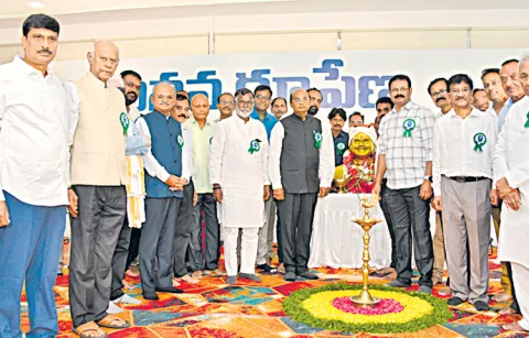 Several speakers at the intimate gathering of YSR fans