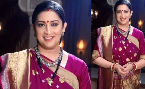  Nothing Short of Magic on ClothSmriti Irani on Gaurang Shah’s Weaves for Tulsi14