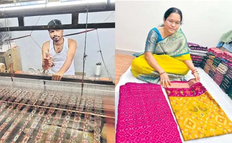Puttapaka weavers Narmada And Pawan win national awards