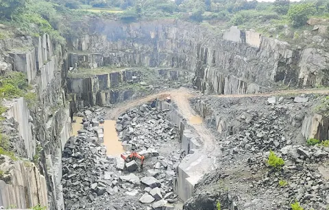 Granite quarry provides employment to thousands of people across the district