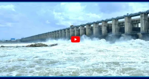 Jurala Project 20 Gates Lifted Due To Huge Flood Flow 2