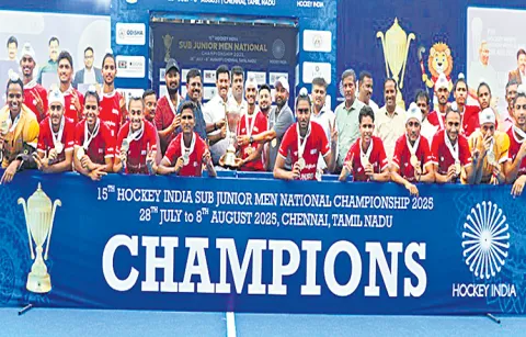 Punjab team wins National Sub Junior Mens Hockey Championship