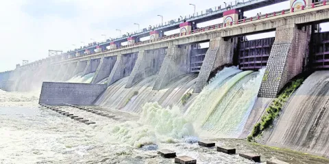 మూసీకి స్వల్పంగా తగ్గిన ఇన్‌ఫ్లో