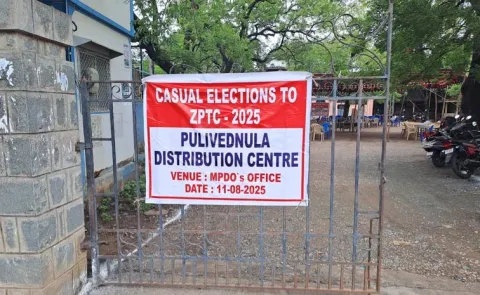 Pulivendula Vontimitta ZPTC bypolls August 11th News Updates1