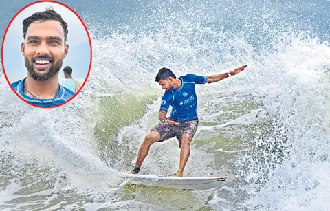 Ramesh wins medal at Asian Surfing Championship8
