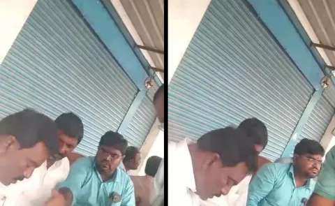 వృద్ధుని ఓటు,.. యువకుడు వేశాడు ఇలా..