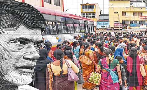 Tdp Fraud on free travel in RTC buses for women: Andhra pradesh