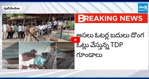 TDP Minister Mandipalli Ramprasad Reddy Encouraging Fake Votes In Polling Booths 2