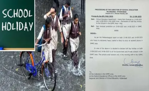 Due To Heavy Rain Forecast School Holidays In Telangana10