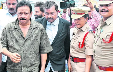 Ram Gopal Varma appears before Ongole Rural CI for Investigation