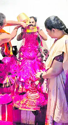 త్రిశక్తి దుర్గాపీఠం వార్షిక బ్రహ్మోత్సవాలకు అంకురార్పణ