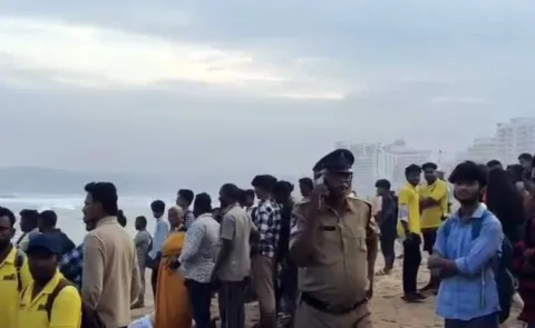 Man Missing At Visakhapatnam Rk Beach
