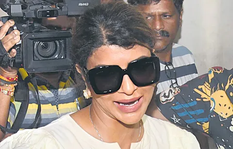 Actress Manchu Lakshmi attends ED interrogation