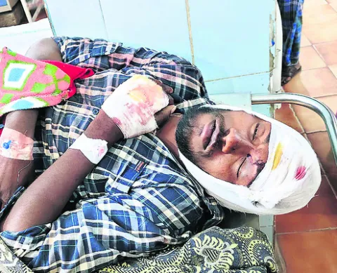 కారు ఢీకొని యువకుడికి తీవ్ర గాయాలు 