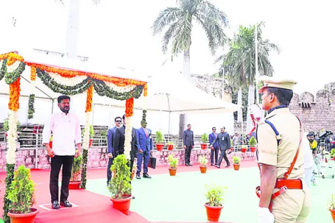 గోల్కొండ పరేడ్‌లో   ఏఎస్పీ చిత్తరంజన్‌
