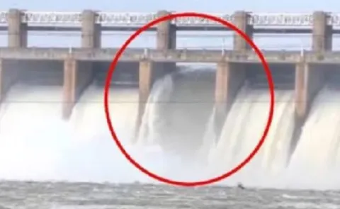 Major Repair Effort at Tungabhadra Dam involved crest gate No. 197