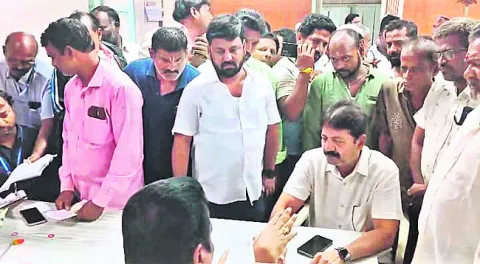 టీడీపీ నేత జోక్యం 
