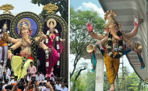 Ganeshas Grand Arrival Begins as Mumbai15