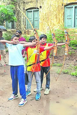ఉత్సాహంగా ఉమ్మడి జిల్లా ఆర్చరీ పోటీలు 