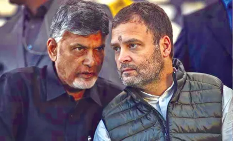 CM Chandrababu Naidu “on hotline" with Rahul Gandhi through Revanth Reddy