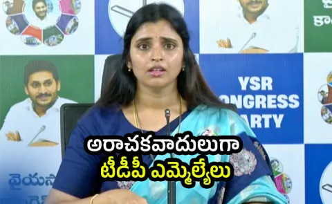 YSRCP Are Syamala Slams TDP MLAs Harrasment Incidents