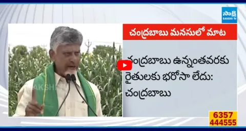 CM Chandrababu About His Promise To Farmers 1
