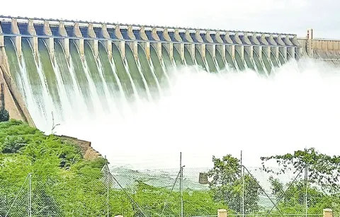 Nagarjuna Sagar receives fresh water  