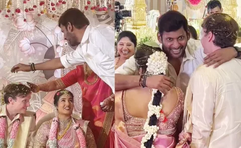 Actor Vishal Niece Wedding With Foreigner