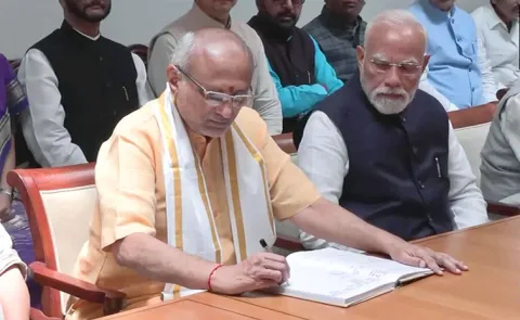 CP Radhakrishnan files nomination as NDA's Vice Presidential candidate