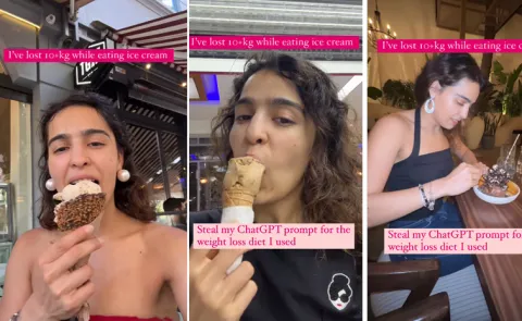Woman loses 10+ kgs without giving up ice cream using ChatGPT guide