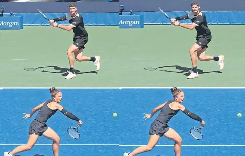 Mixed doubles event at the US Open has begun