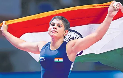 Tapasya wins gold medal at World Under 20 Wrestling Championship