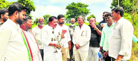 పంట నష్టపోయిన రైతులకు పరిహారం