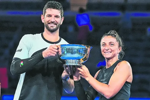 Italian pair won the mixed doubles category for the second year in a row