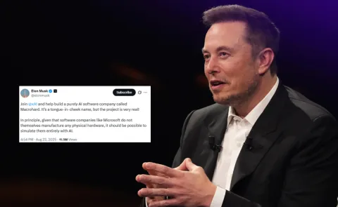 Elon Musk Announces Macrohard To Replicate Microsoft Purely With AI