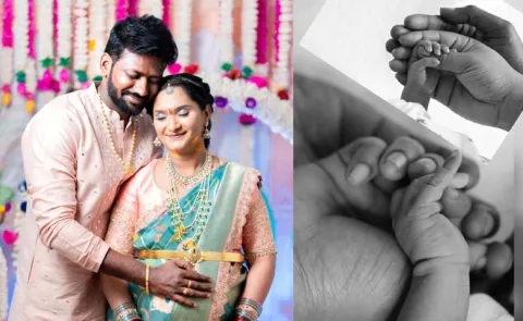 Comedian Mahesh Vitta Wife Blessed Baby Boy1