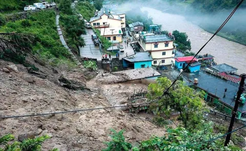 Cloudburst hits Uttarakhands Chamoli District9