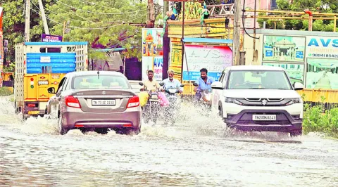 తిరుత్తణిలో 13 సెం.మీ వర్షపాతం