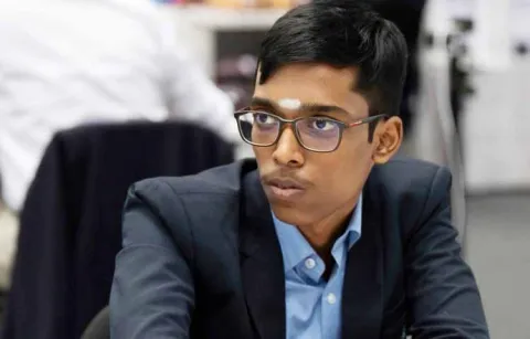 Another draw for Praggnanandhaa in the Sinquefield Cup Grand Chess Tour tournament5