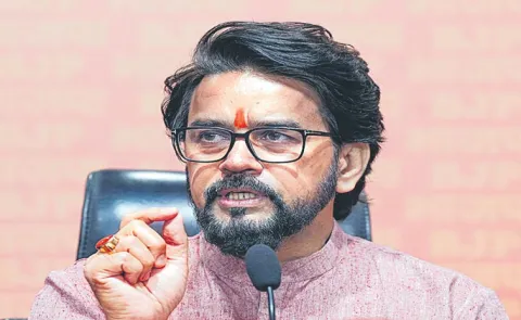 former Union Minister Anurag Thakur Calls Lord Hanuman The First Astronaut in School Event