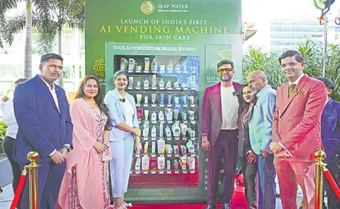 countrys 1st AI skin care vending machine launched At Hyderabad