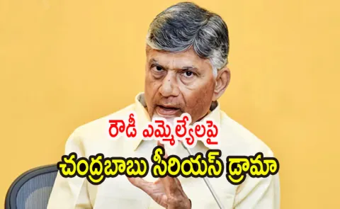 Chandrababu Serious Drama On Rowdy MLAs1
