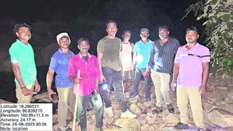 పర్యాటకుడిని సురక్షితంగా తీసుకొచ్చిన అధికారులు
